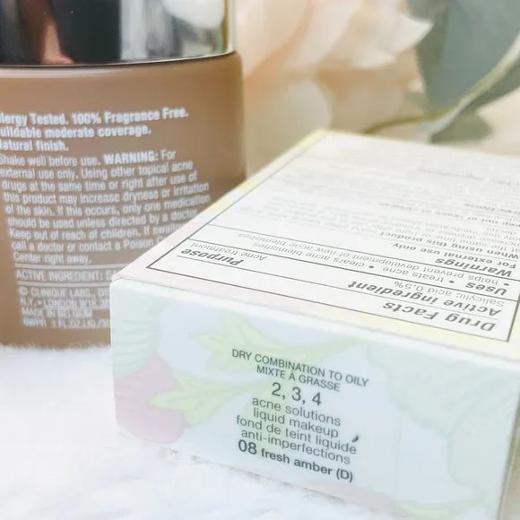 Clinique Acne Solutions Makeup 08 Fresh Amber 1 oz - Picture 4 of 4